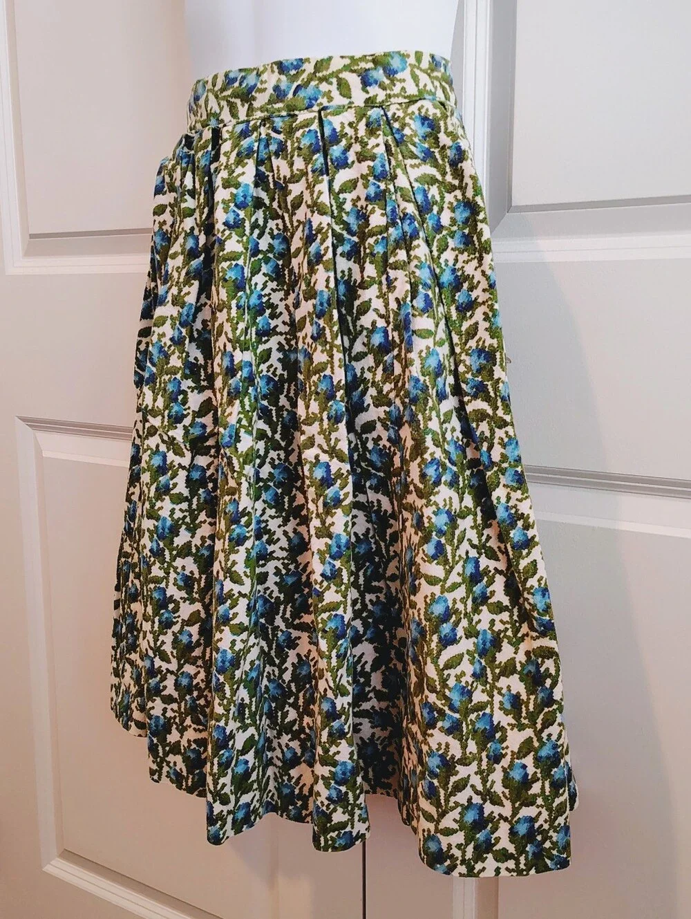Handmade Floral Flannel Skirt